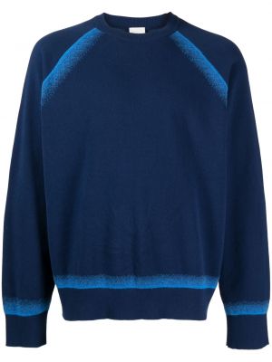 Bavlnený sveter Paul Smith modrá