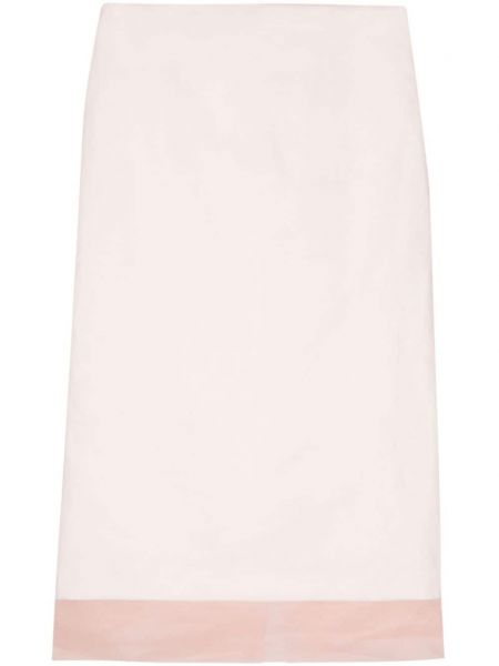 Svilena suknja Sportmax ružičasta