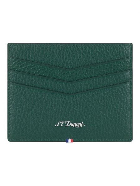 Кожаный кошелек S.t. Dupont зеленый