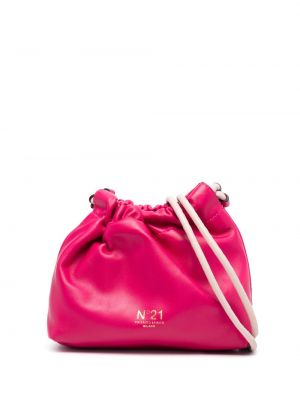 Kožená taška přes rameno Nº21 růžová