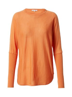 Vlnený priliehavý sveter v biznis štýle Claire - oranžová