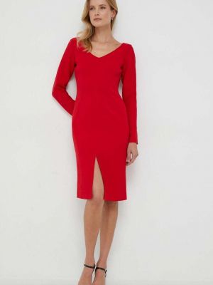 Midi haljina Sisley crvena