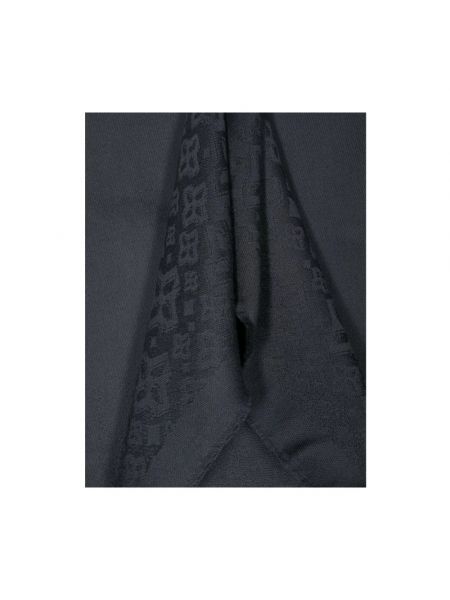 Bufanda de lana de tejido jacquard Tagliatore gris