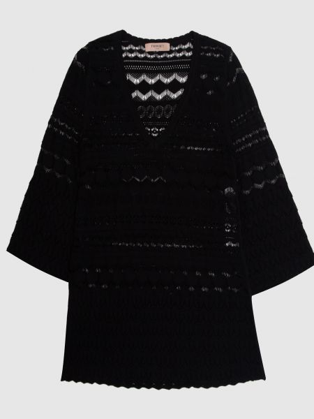Ажурный пуловер Twin-set черный
