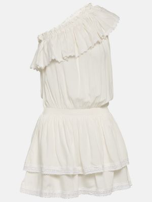 Φόρεμα με βολάν Melissa Odabash λευκό