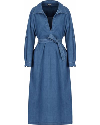 Платье Emporio Armani, голубое