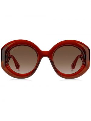 Okulary przeciwsłoneczne z wzorem paisley Etro czerwone