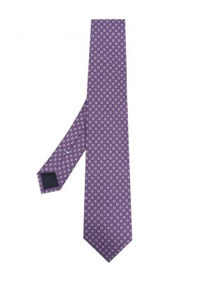Květinová hedvábná kravata s potiskem D4.0