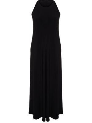Πλεκτή μάξι φόρεμα με σχέδιο Trendyol μαύρο