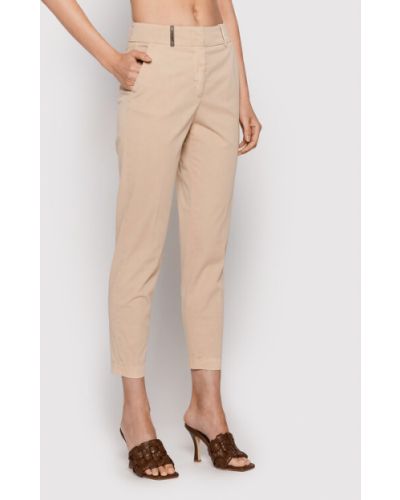 Peserico Pantaloni chino P04763T3 Bej Regular Fit