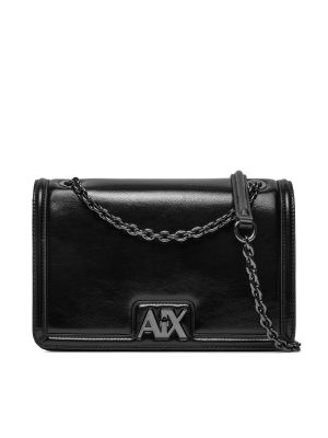Listová kabelka Armani Exchange čierna