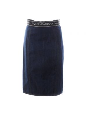 Spódnica jeansowa Dolce And Gabbana niebieska