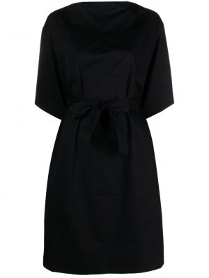 Mini šaty s lodičkovým výstřihem Totême černé