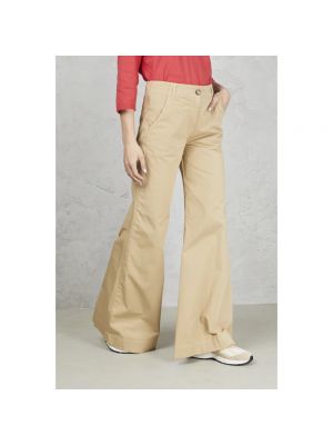 Pantalones rectos Semicouture marrón