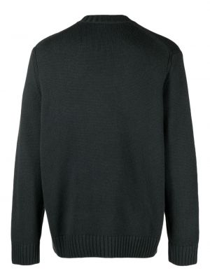 Sweter wełniany z okrągłym dekoltem Vince szary