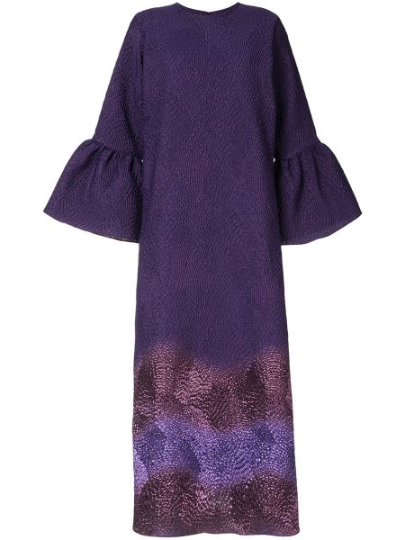 Vestido de noche con estampado con efecto degradado Bambah violeta