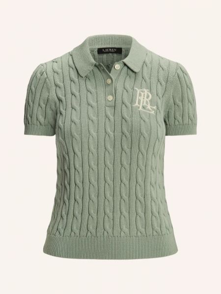 Трикотажная рубашка Lauren Ralph Lauren зеленый