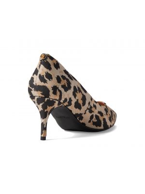 Жаккардовые леопардовые туфли на каблуке Cole Haan коричневые