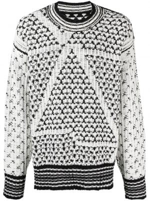 Pull en coton Mm6 Maison Margiela blanc