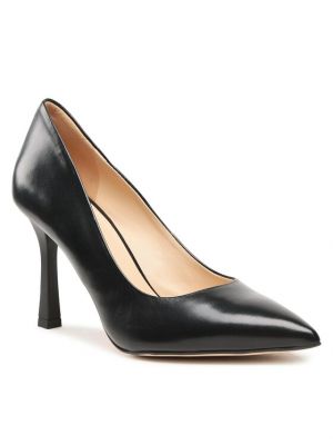 Полуотворени обувки с ток Solo Femme черно