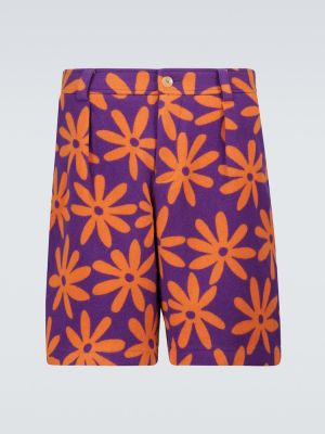 Pantaloni scurți cu imagine Jacquemus violet