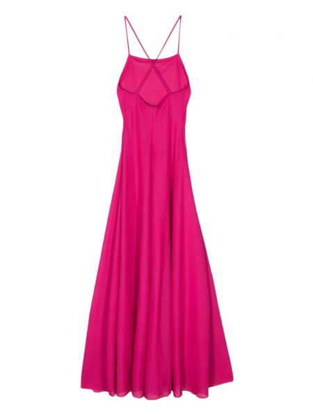Dlouhé šaty Emporio Armani růžové