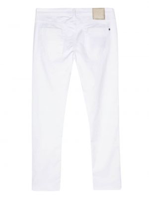 Jeans skinny slim Incotex blanc