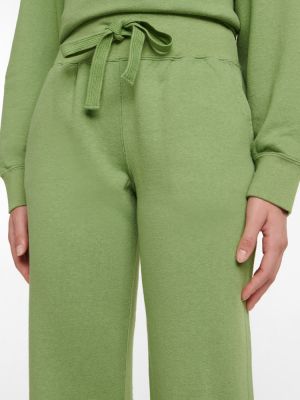Памучни кашмирени спортни панталони Visvim зелено