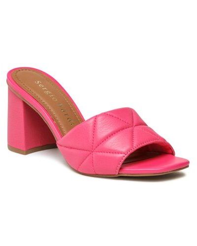 Papuci din piele Sergio Bardi roz