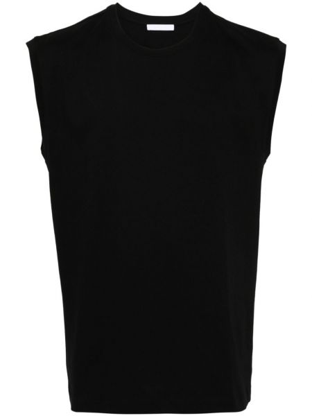 Tričko bez rukávů s potiskem Helmut Lang černé