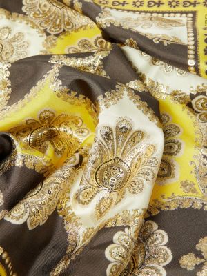 Pañuelo de seda con estampado Etro marrón
