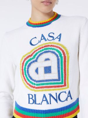 Вълнен пуловер със сърца Casablanca