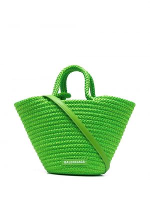 Shopper Balenciaga vert