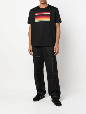 T-shirt mit print mit rundem ausschnitt Junya Watanabe Man schwarz