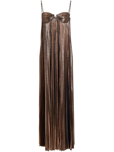 Maksi suknelė Retrofete ruda