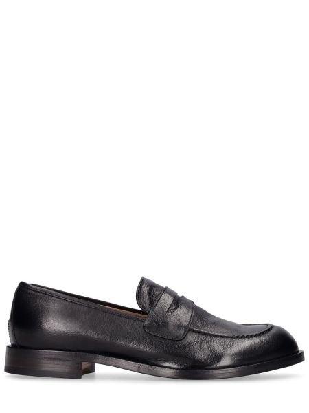 Pantofi loafer din piele Alberto Fasciani negru
