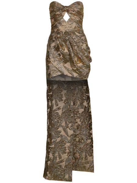 Jacquard dress Johanna Ortiz gull