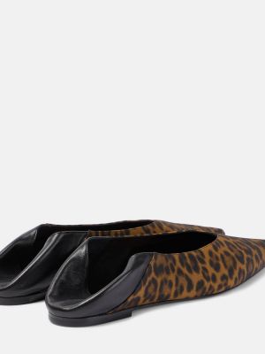 Papuče s printom s leopard uzorkom Saint Laurent