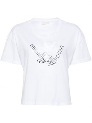 T-shirt en coton Liu Jo blanc