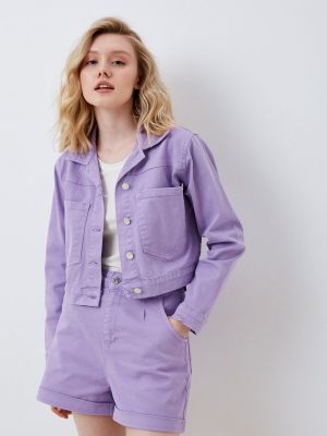 Фиолетовая джинсовая куртка Vitacci