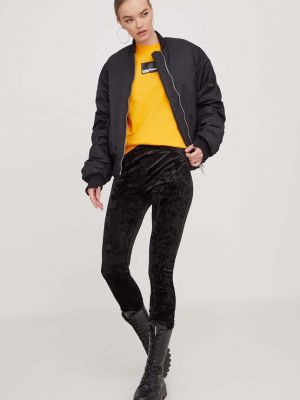Koszulka bawełniana Karl Lagerfeld Jeans żółta