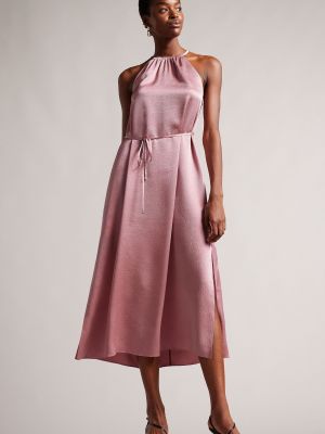 Платье миди Ted Baker розовое