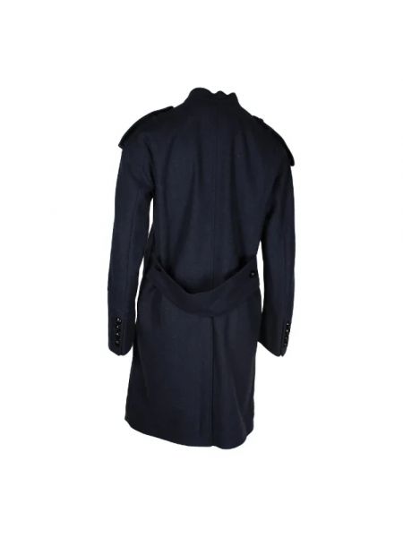 Abrigo de lana Burberry Vintage azul