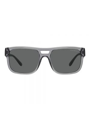 Przezroczyste okulary przeciwsłoneczne Emporio Armani szare