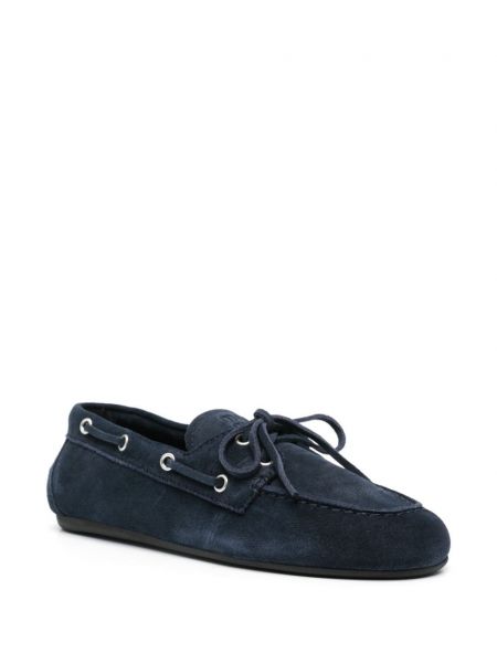 Seemisnahksed loafer-kingad Miu Miu sinine