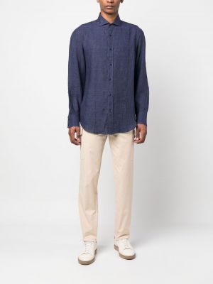 „cargo“ stiliaus kelnės su kišenėmis Brunello Cucinelli smėlinė