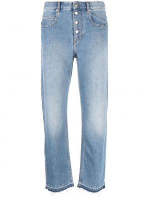 Bavlněné džíny s kapsami Isabel Marant Etoile - modrá