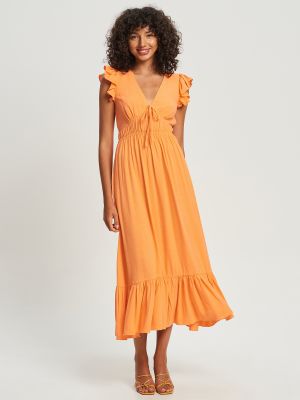 Košeľové šaty Sável oranžová