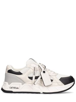 Lær sneakers Off-white hvit