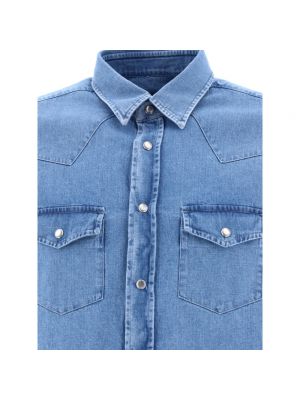 Camisa vaquera slim fit Tom Ford azul